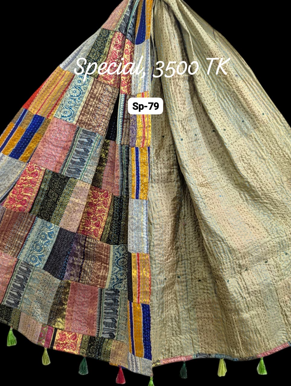 Special Handmade Silk Stole- While style meets utility-SP79