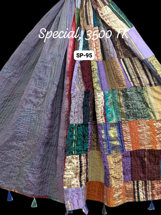 Special Handmade Silk Stole- While style meets utility-SP95