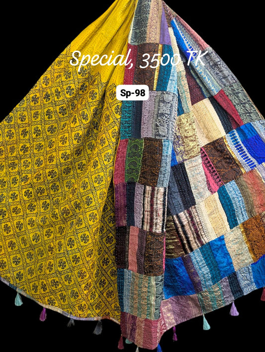Special Handmade Silk Stole- While style meets utility-SP98