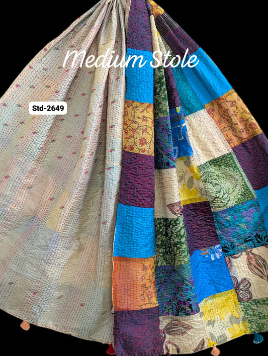 Handmade Silk Stole- While style meets utility-Medium Size-2649