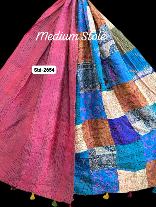 Handmade Silk Stole- While style meets utility-Medium Size-2654