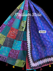 Handmade Silk Stole- While style meets utility-Medium Size-2643