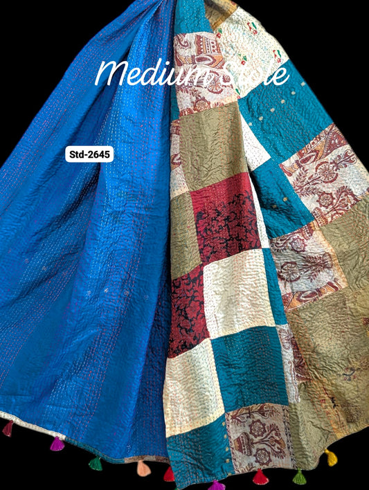 Handmade Silk Stole- While style meets utility-Medium Size-2645