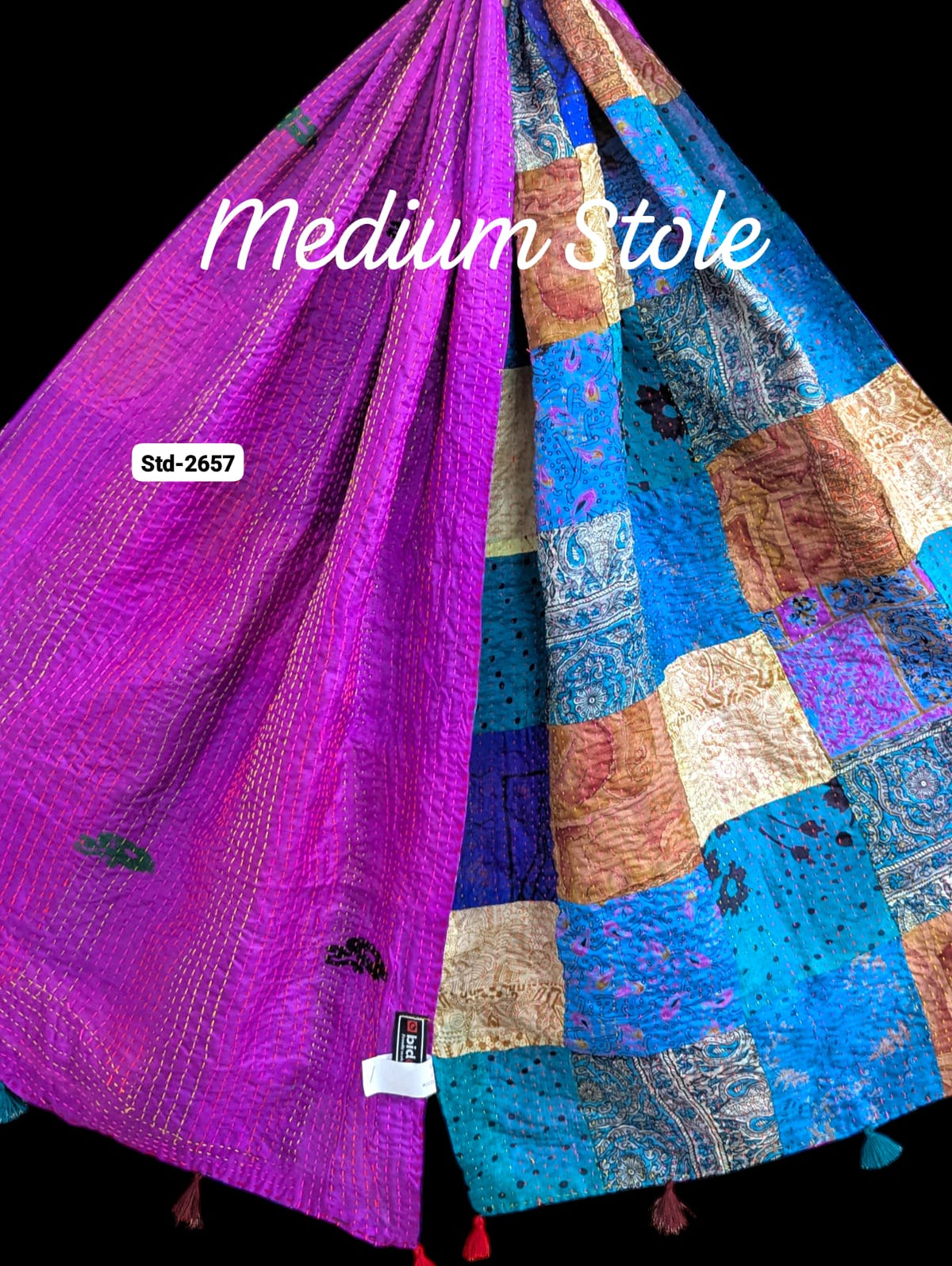 Handmade Silk Stole- While style meets utility-Medium Size-2657