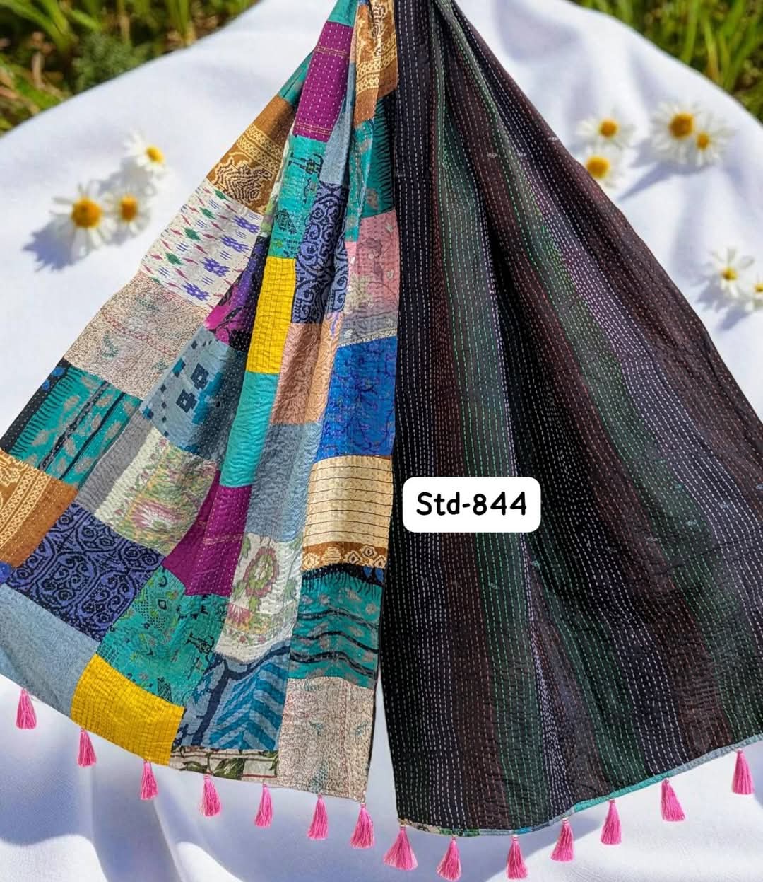 Handmade Silk Stole- While style meets utility-844
