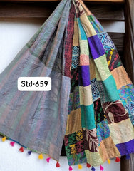 Handmade Silk Stole- While style meets utility-659