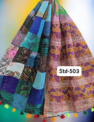 Handmade Silk Stole- While style meets utility-503