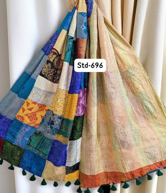 Handmade Silk Stole- While style meets utility-Medium Size-696