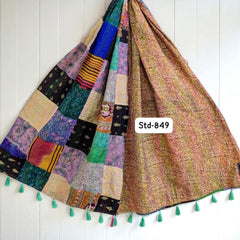 Handmade Silk Stole- While style meets utility-849