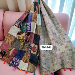 Handmade Silk Stole- While style meets utility-846