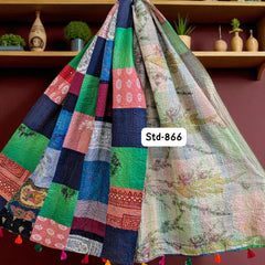 Handmade Silk Stole- While style meets utility-866