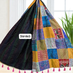 Handmade Silk Stole- While style meets utility-863