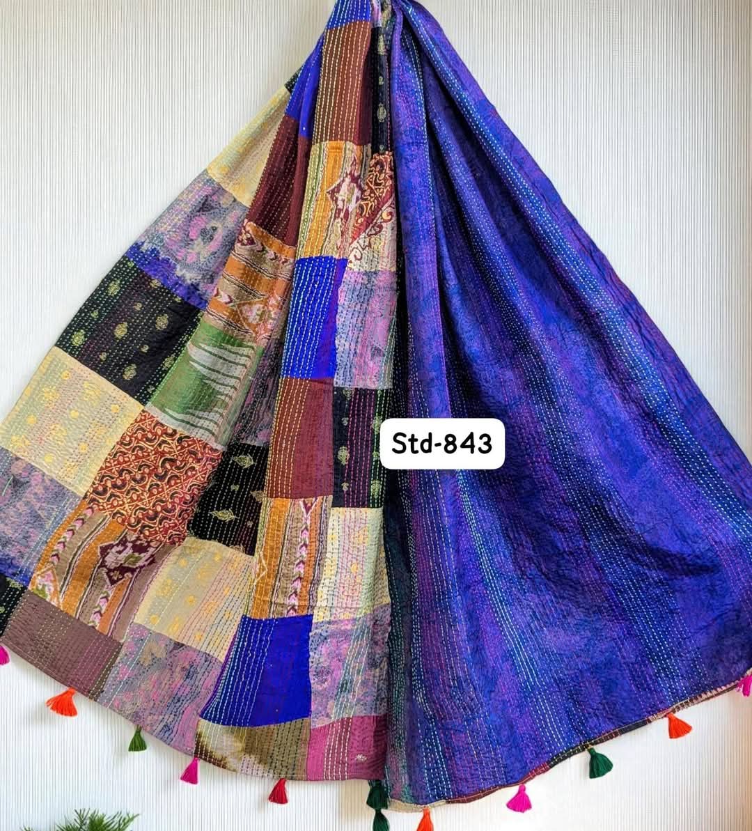 Handmade Silk Stole- While style meets utility-843