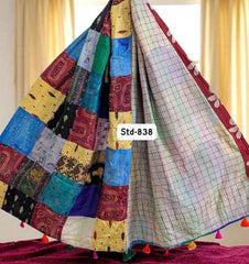Handmade Silk Stole- While style meets utility-838