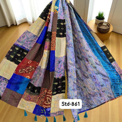 Handmade Silk Stole- While style meets utility-861
