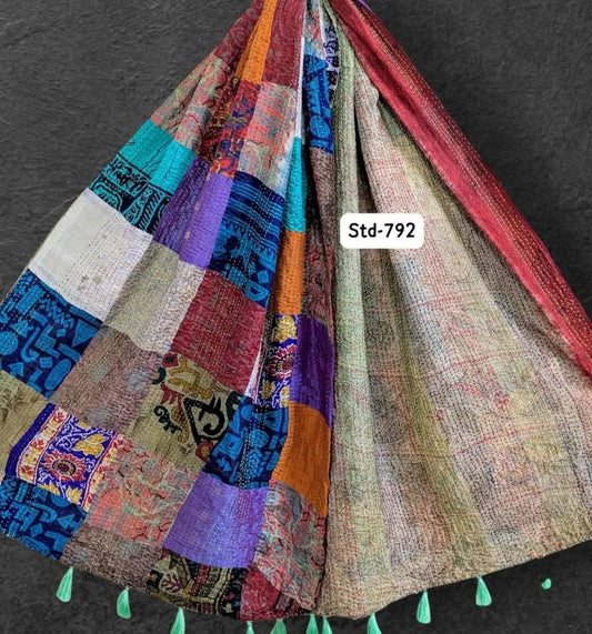 Handmade Silk Stole- While style meets utility-Medium Size-792