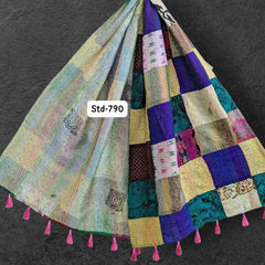 Handmade Silk Stole- While style meets utility-790