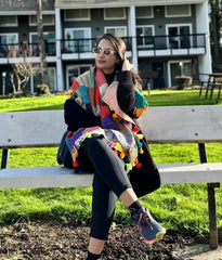 Handmade Silk Stole- While style meets utility-659