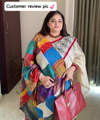 Handmade Silk Stole- While style meets utility-861