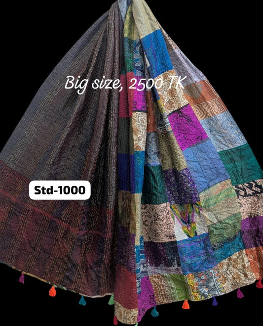 Handmade Silk Stole- While style meets utility-Big Size-1000