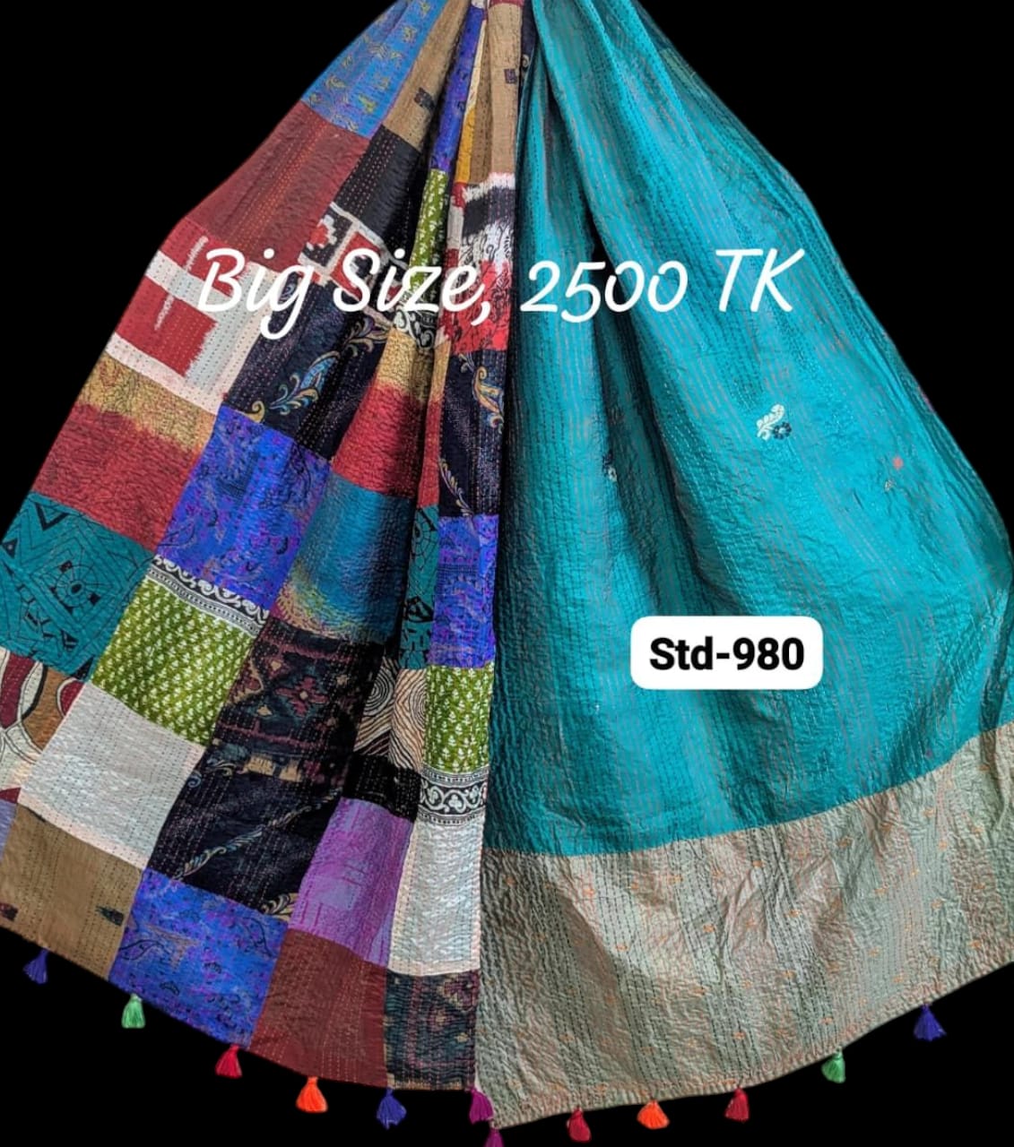 Handmade Silk Stole- While style meets utility-Big Size-980