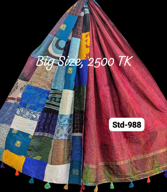 Handmade Silk Stole- While style meets utility-Big Size-988