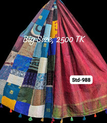 Handmade Silk Stole- While style meets utility-Big Size-988