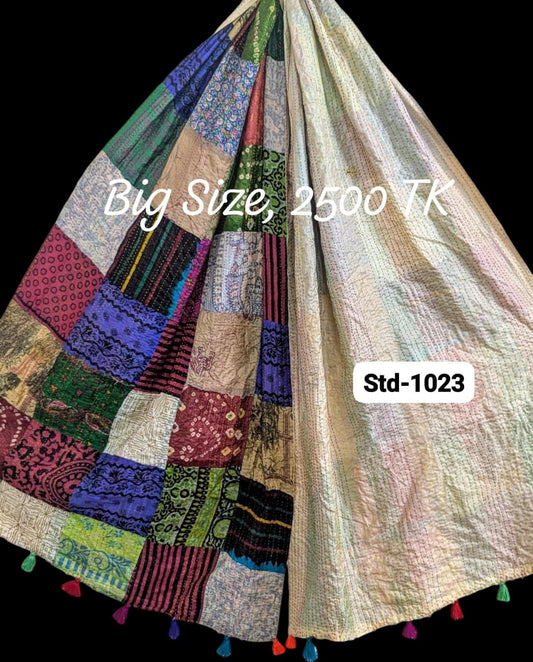 Handmade Silk Stole- While style meets utility-Big Size-1023