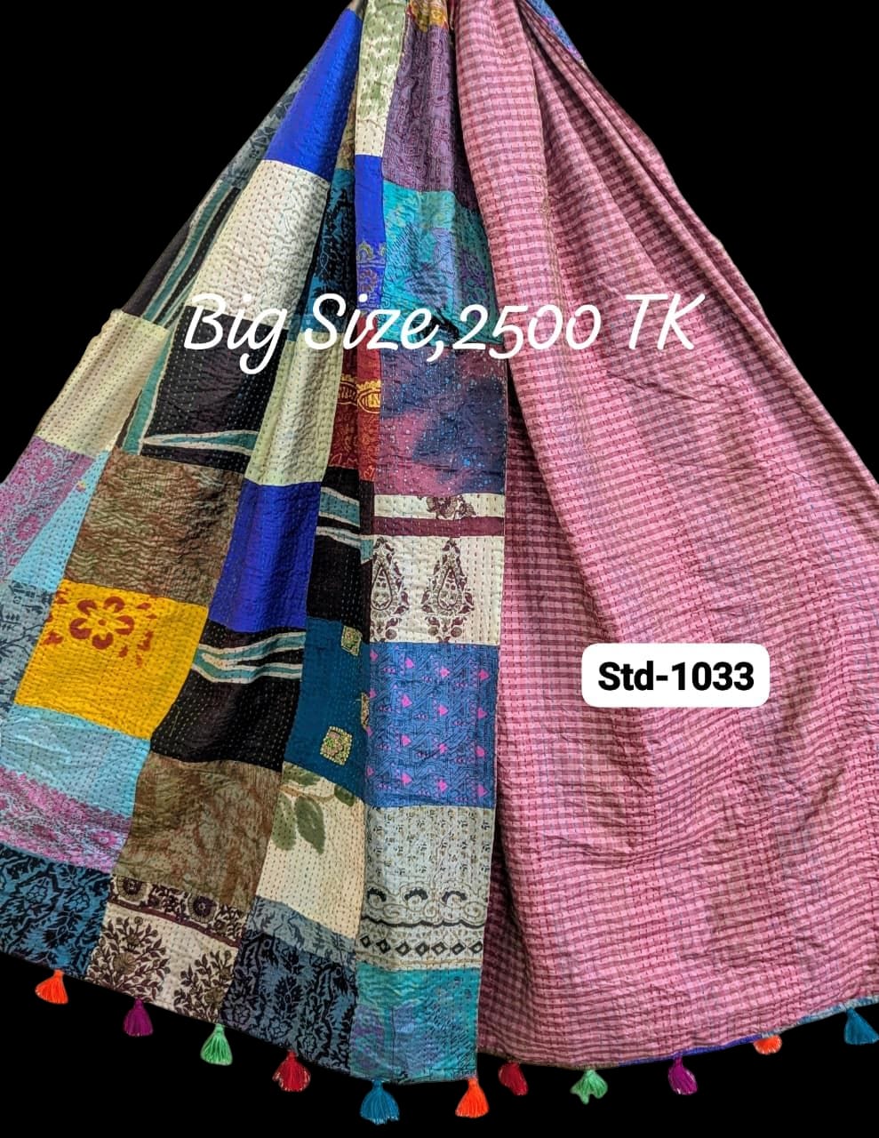 Handmade Silk Stole- While style meets utility-Big Size-1033