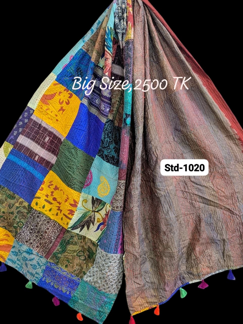 Handmade Silk Stole- While style meets utility-Big Size-1020