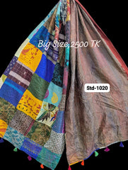 Handmade Silk Stole- While style meets utility-Big Size-1020