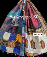 Handmade Silk Stole- While style meets utility-Big Size-1029