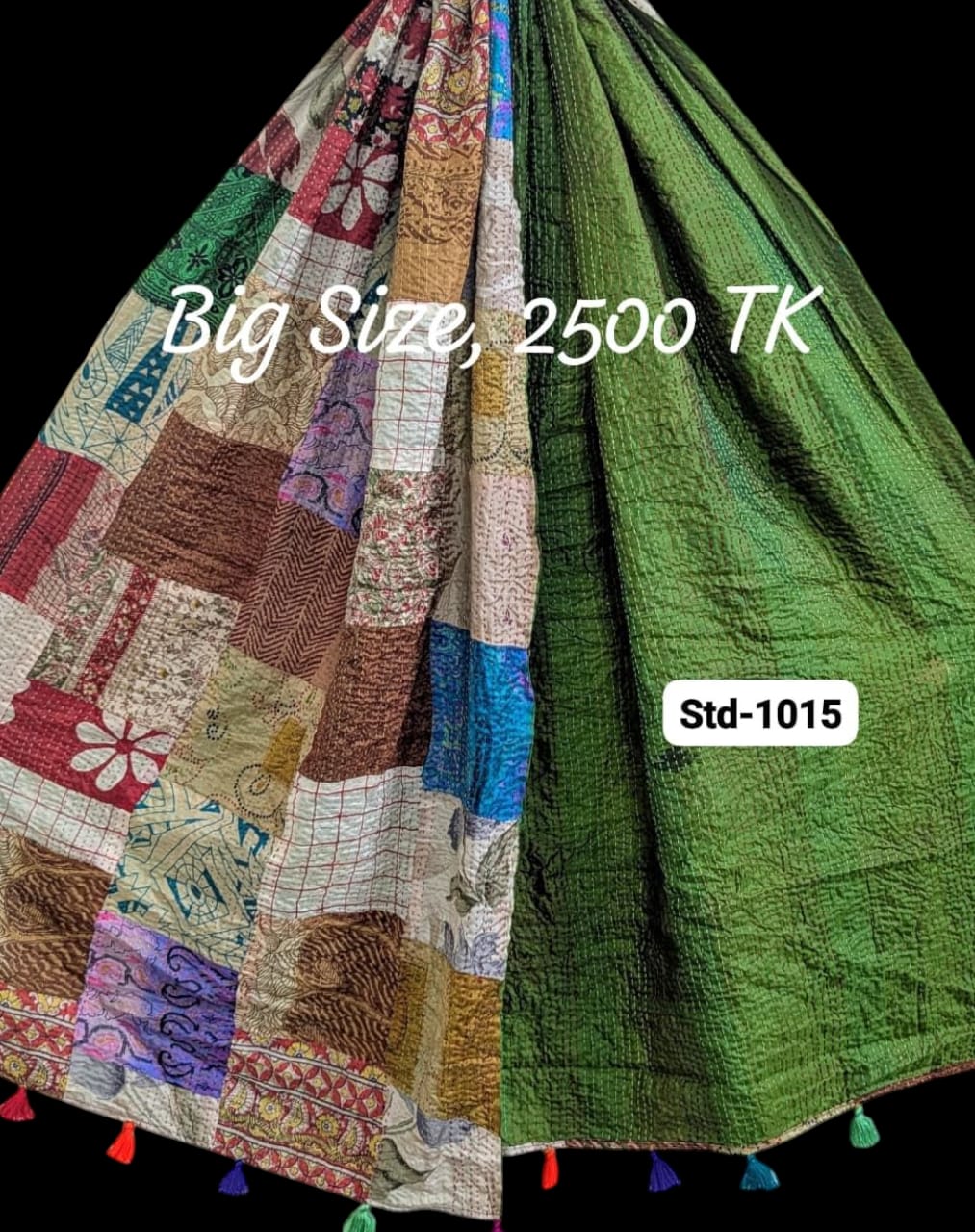 Handmade Silk Stole- While style meets utility-Big Size-1015