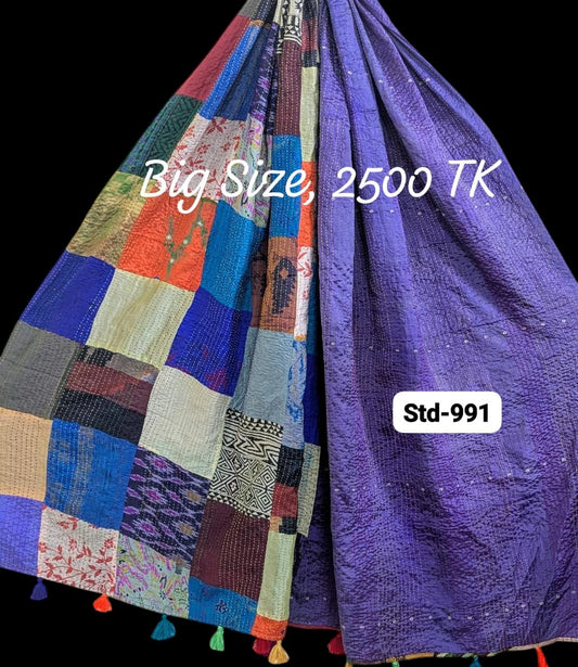 Handmade Silk Stole- While style meets utility-Big Size-991