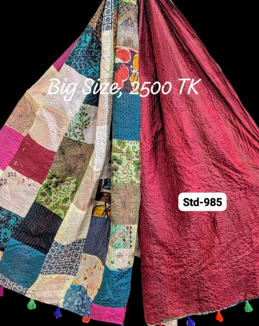 Handmade Silk Stole- While style meets utility-Big Size-985