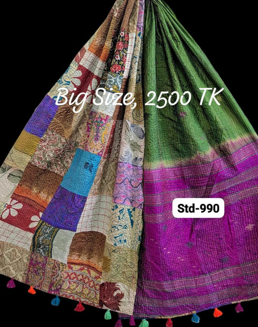 Handmade Silk Stole- While style meets utility-Big Size-990