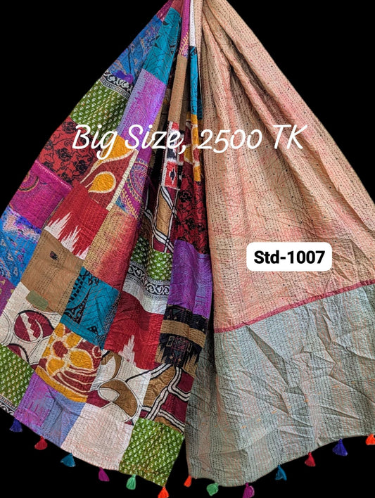 Handmade Silk Stole- While style meets utility-Big Size-1007