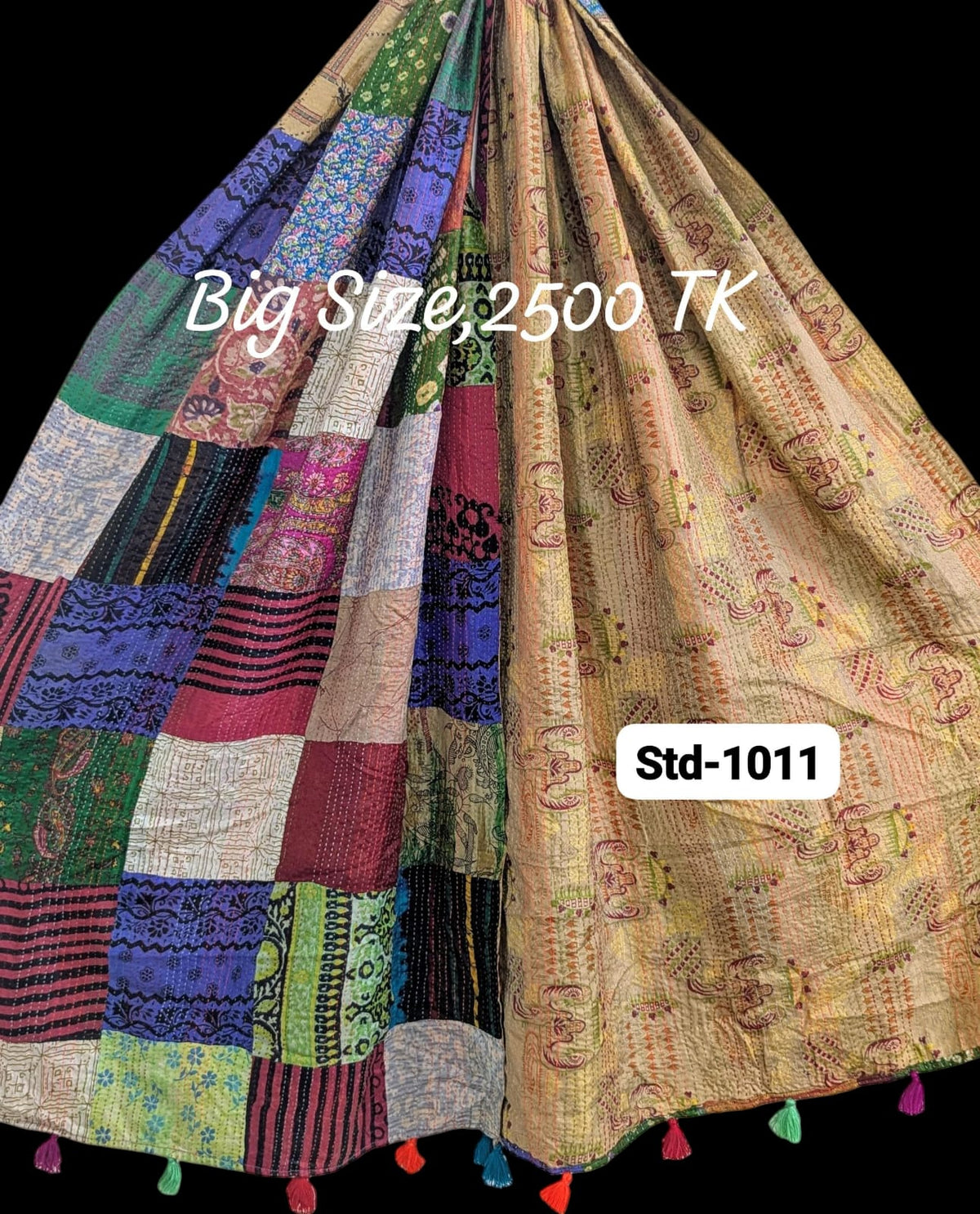 Handmade Silk Stole- While style meets utility-Big Size-1011