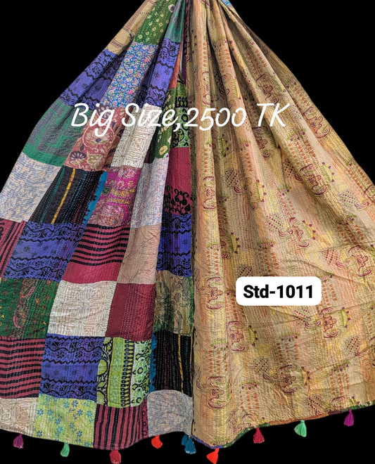 Handmade Silk Stole- While style meets utility-Big Size-1011