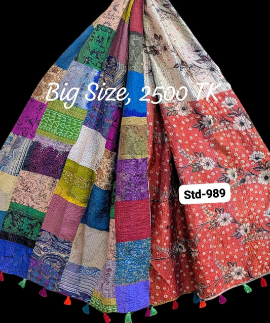 Handmade Silk Stole- While style meets utility-Big Size-989