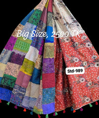 Handmade Silk Stole- While style meets utility-Big Size-989