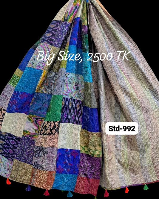 Handmade Silk Stole- While style meets utility-Big Size-992