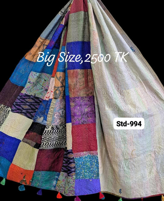 Handmade Silk Stole- While style meets utility-Big Size-994