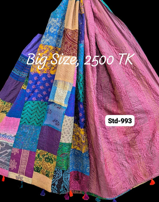 Handmade Silk Stole- While style meets utility-Big Size-993