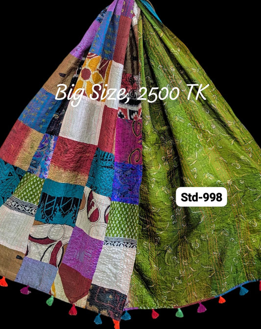 Handmade Silk Stole- While style meets utility-Big Size-998