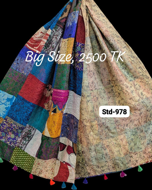 Handmade Silk Stole- While style meets utility-Big Size-978