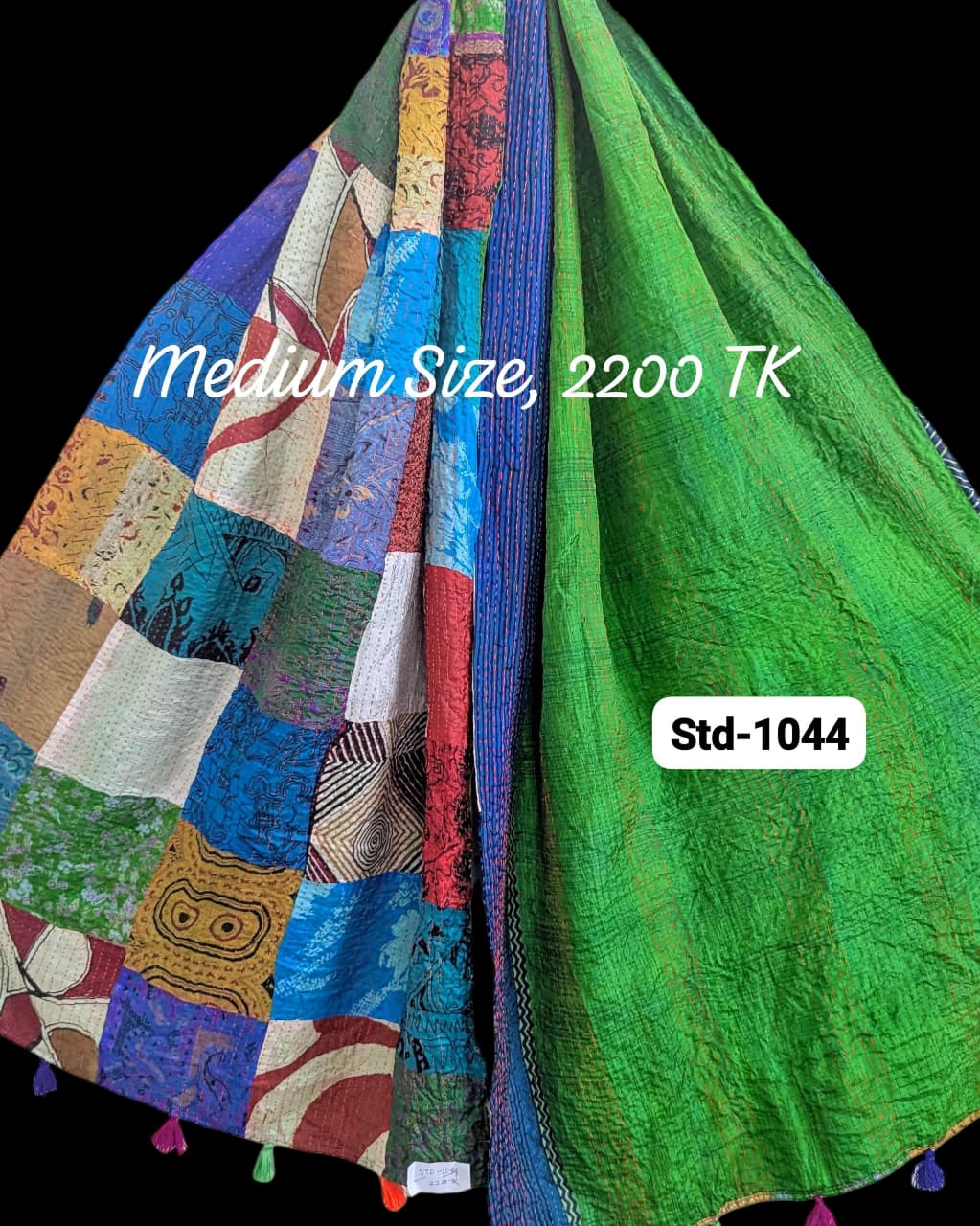 Handmade Silk Stole- While style meets utility-Medium Size-1044