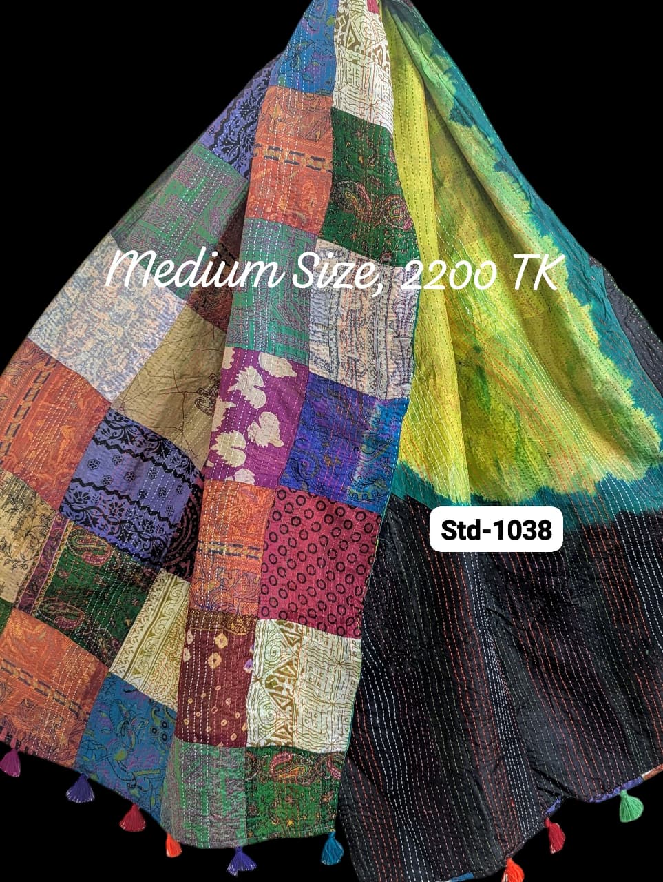Handmade Silk Stole- While style meets utility-Medium Size-1038