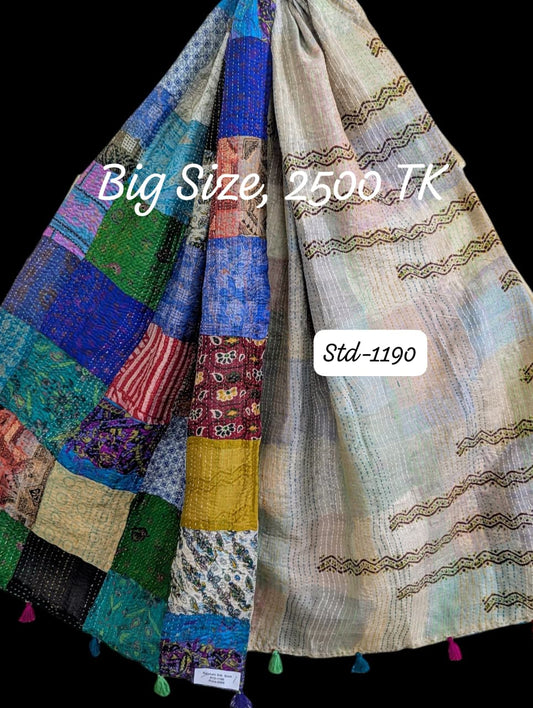 Handmade Silk Stole- While style meets utility-Big Size-1190