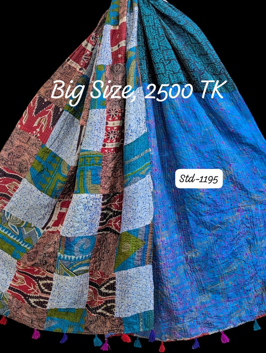 Handmade Silk Stole- While style meets utility-Big Size-1195